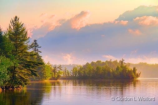 Silver Lake At Sunset_11953.jpg - Photographed near Maberly, Ontario, Canada.